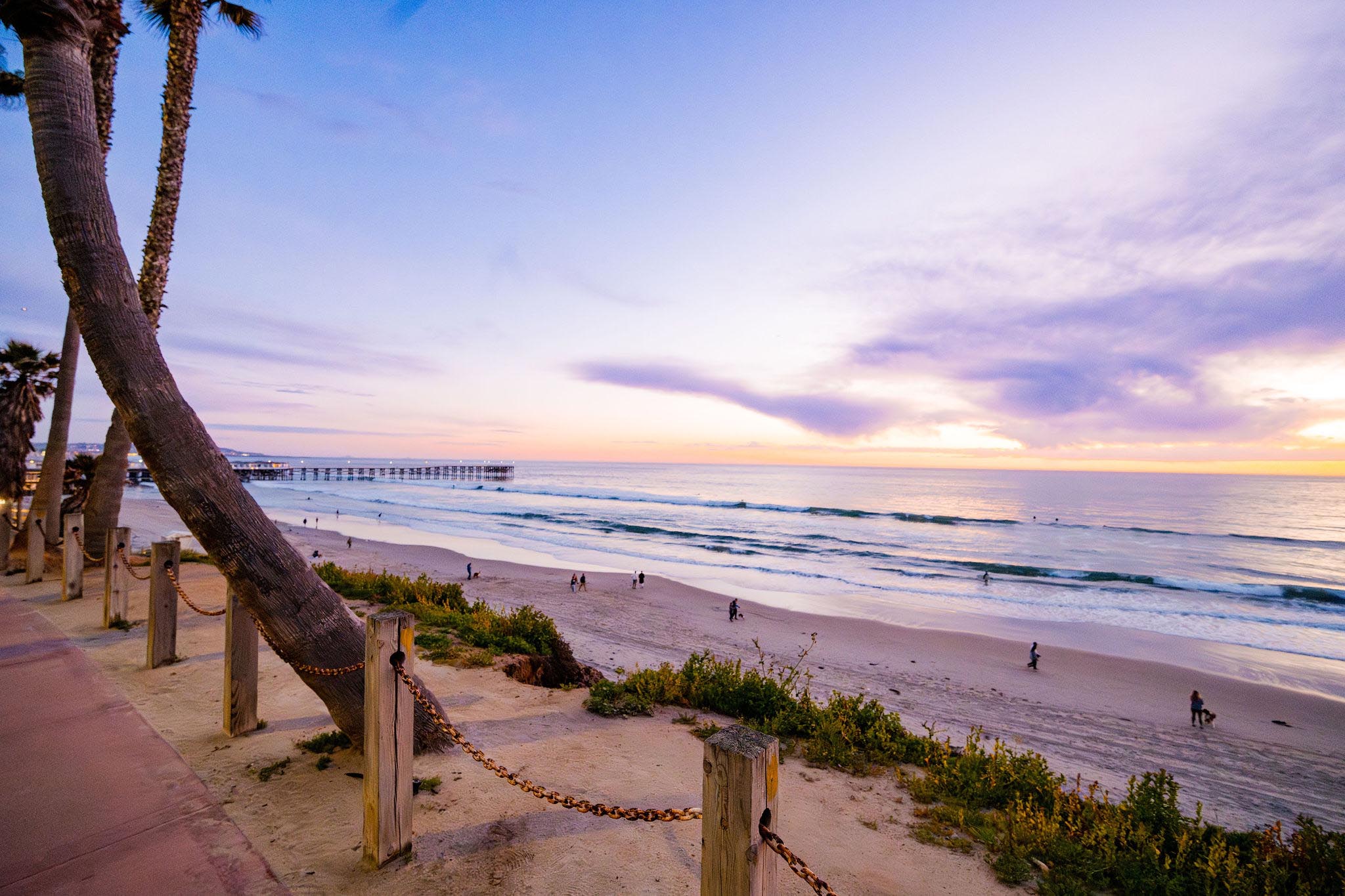 Sunset View standing on boardwalk looking south