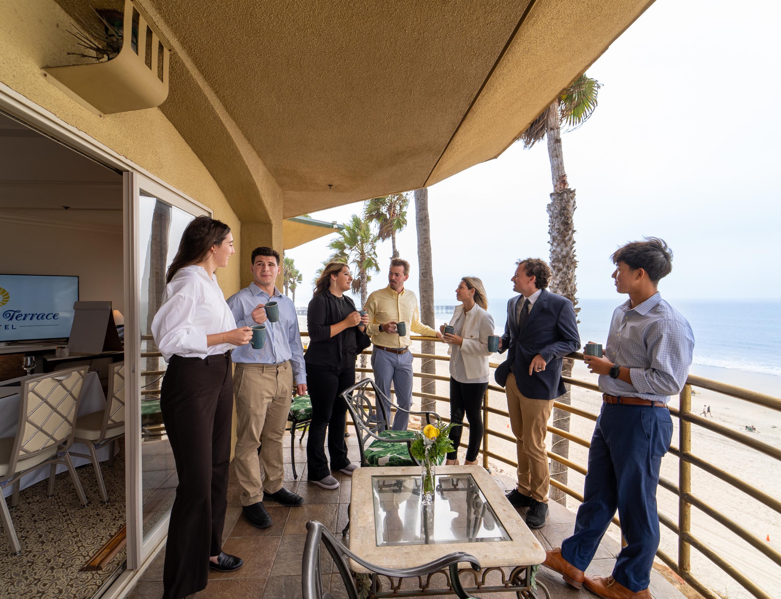 Meeting space balcony
