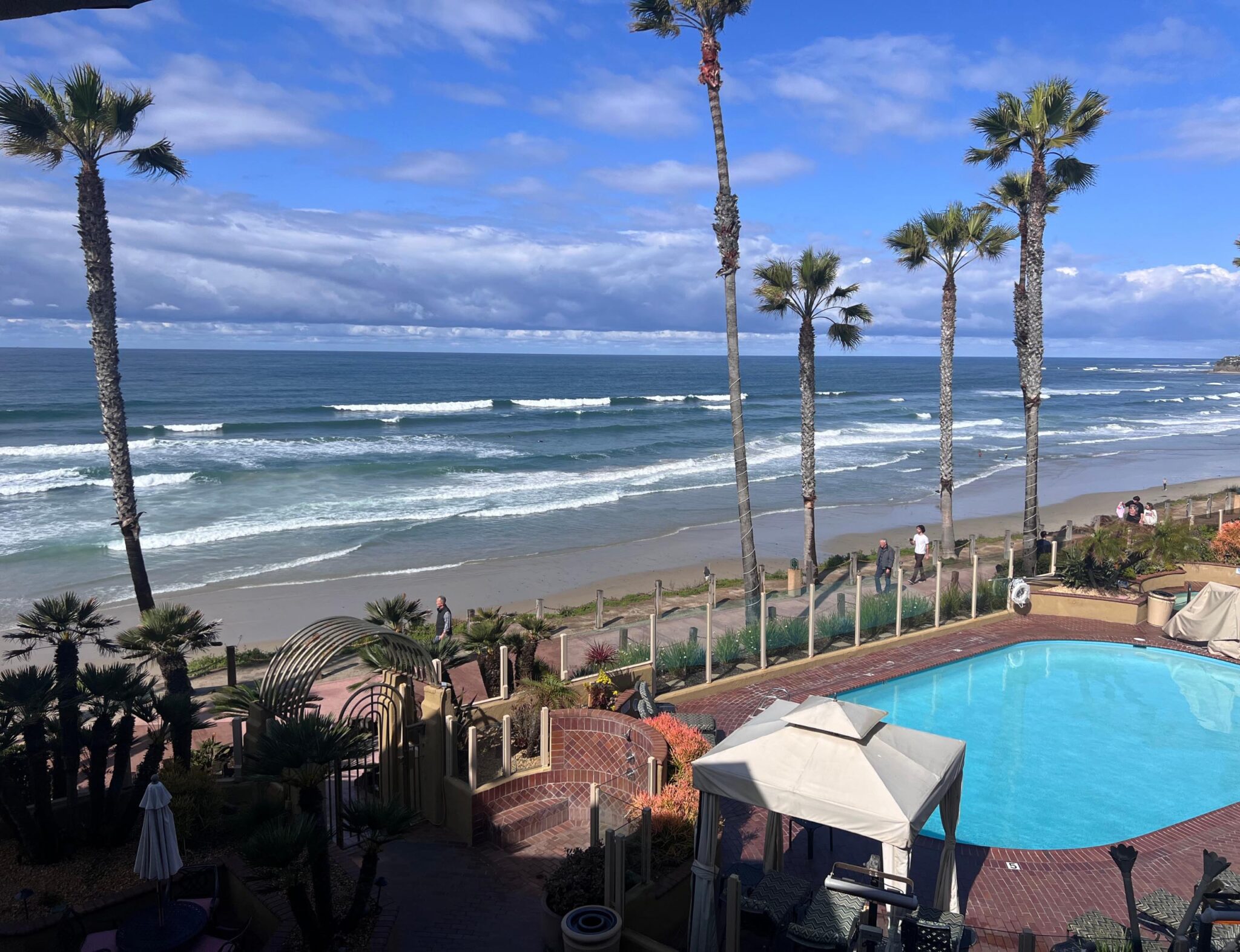Patio view of the beach