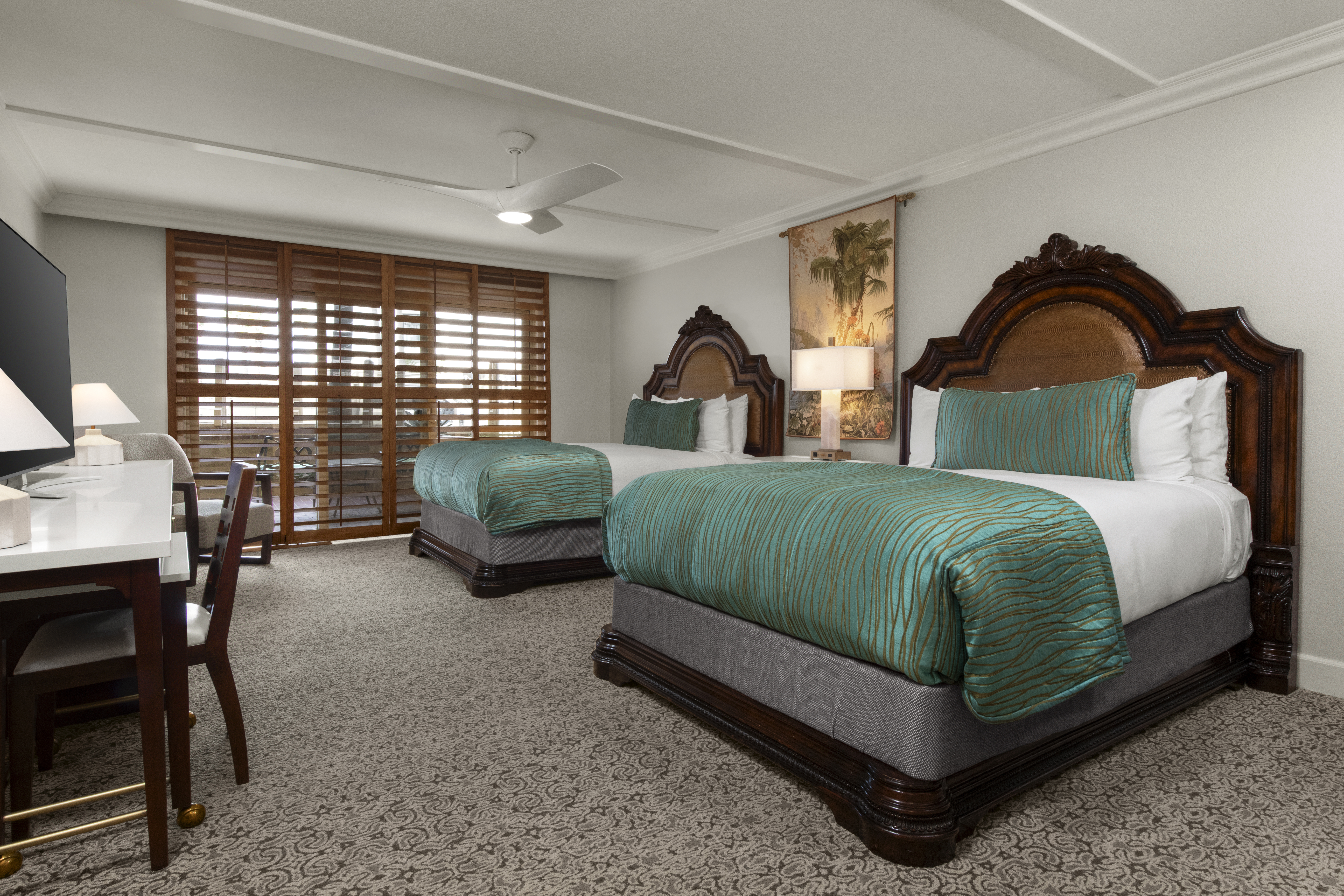 two queen standard guest bedroom