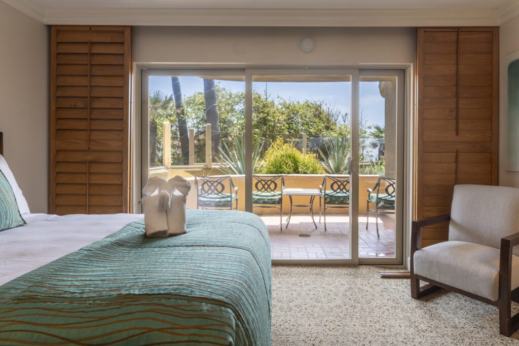 Room facing Patio and View