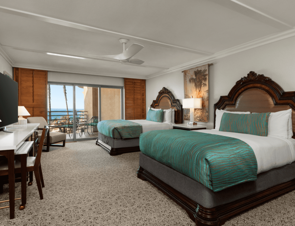 two queen bed guest room Full Ocean View