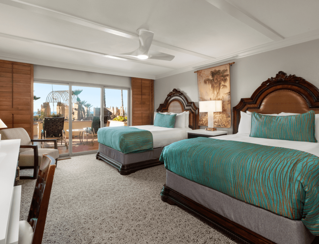 Two queen bed guestroom