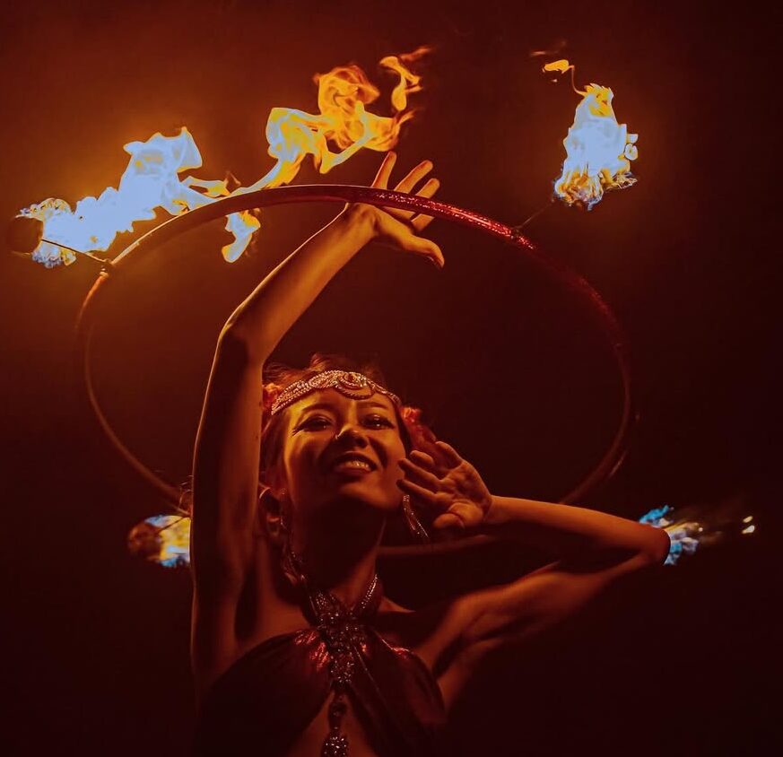 fire dancer