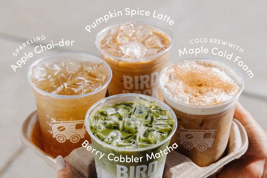 four seasonal fall coffee drinks from local san diego coffee shop