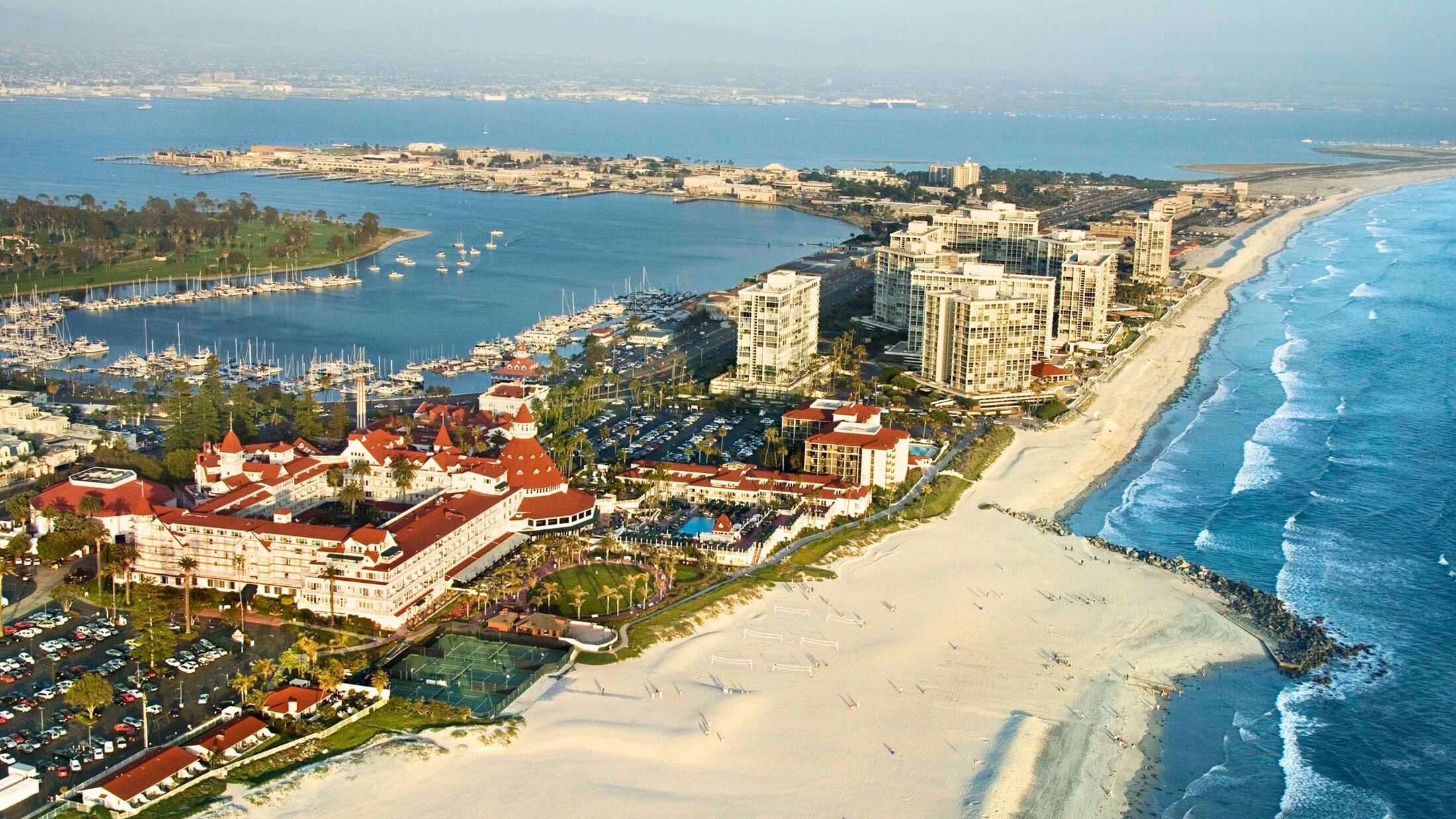 Hotel Coronado aerial view