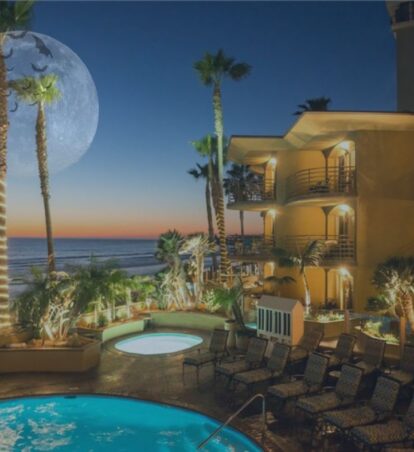 Pacific Terrace Pool with moon edit
