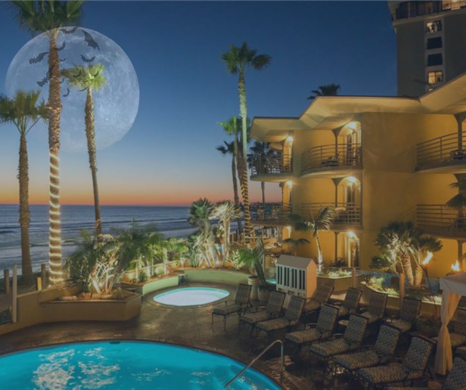 Pacific Terrace Pool with moon edit